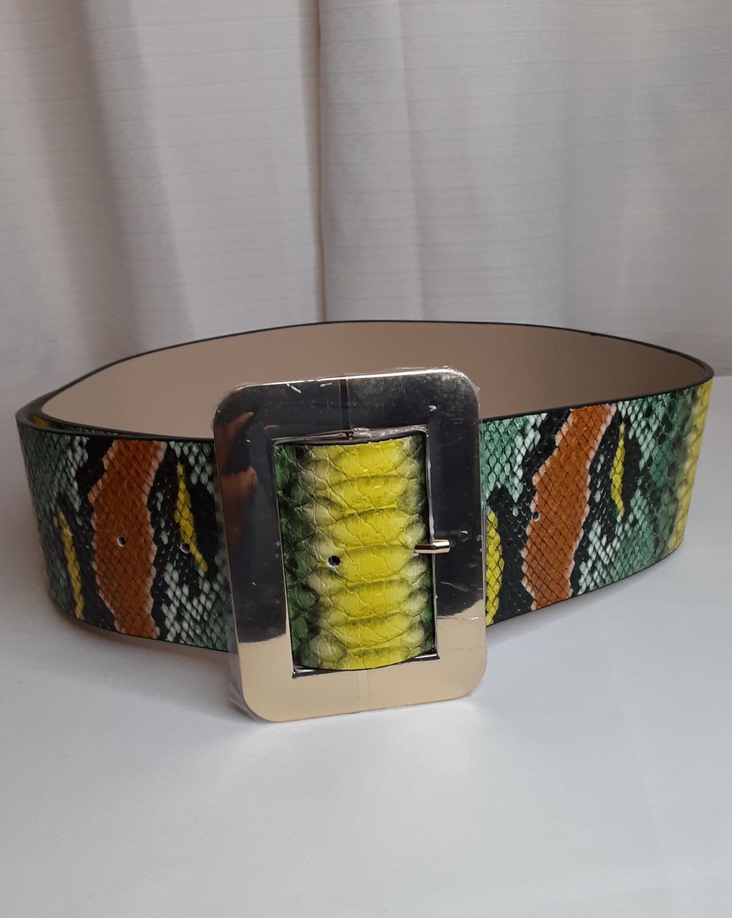 Yellow snake belt